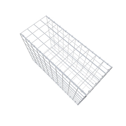 Typ 2 påbyggnadsgabion 100 cm x 70 cm x 40 cm (L x H x D), maskstorlek 10 cm x 10 cm, C-ring
