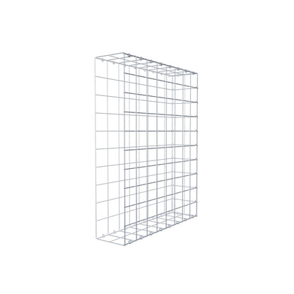 Monteret gabion type 2 100 cm x 80 cm x 20 cm (L x H x D), maskestørrelse 10 cm x 10 cm, C-ring