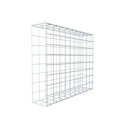 Monteret gabion type 2 100 cm x 80 cm x 20 cm (L x H x D), maskestørrelse 10 cm x 10 cm, C-ring