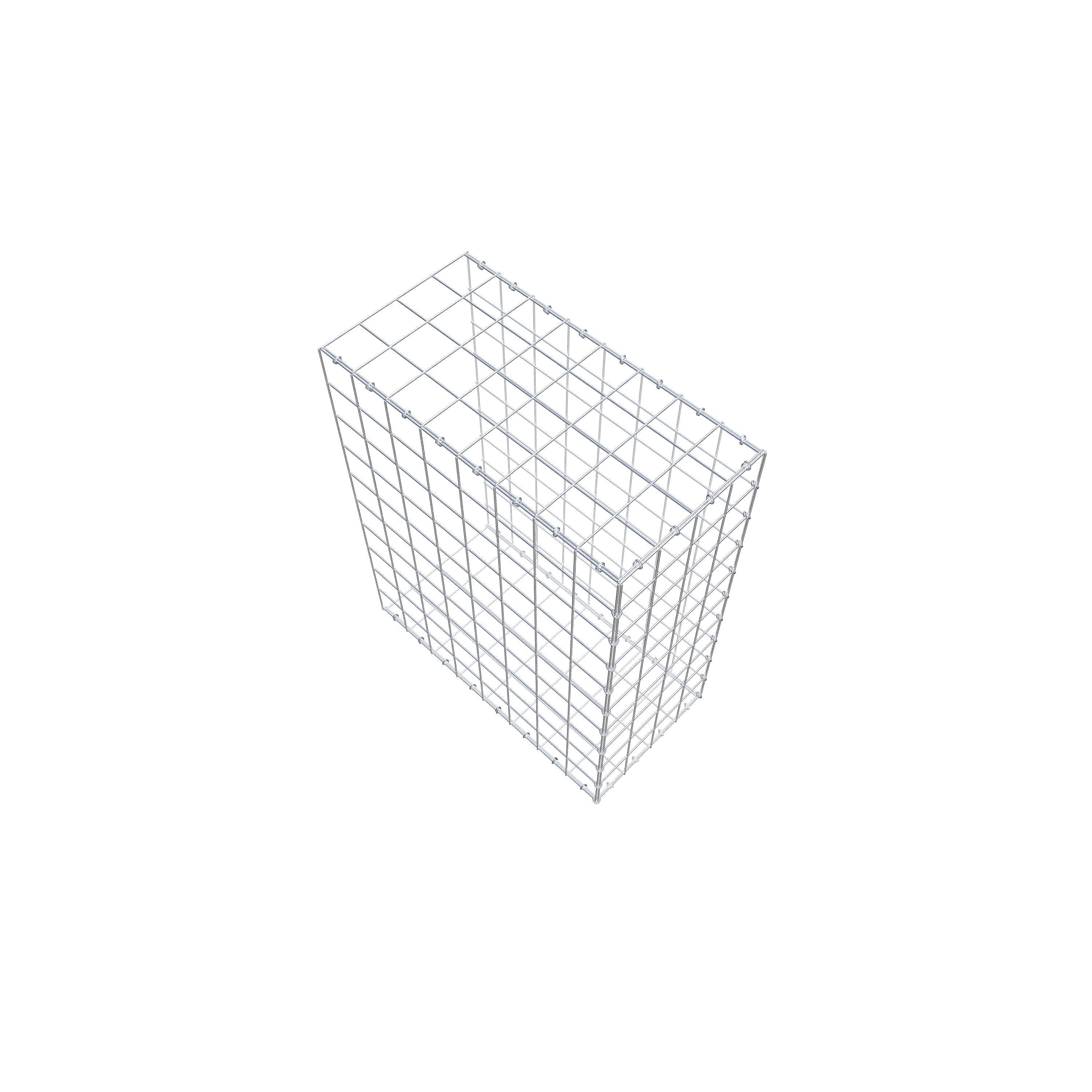 Mounted gabion type 2 100 cm x 80 cm x 40 cm (L x H x D), mesh size 10 cm x 10 cm, C-ring