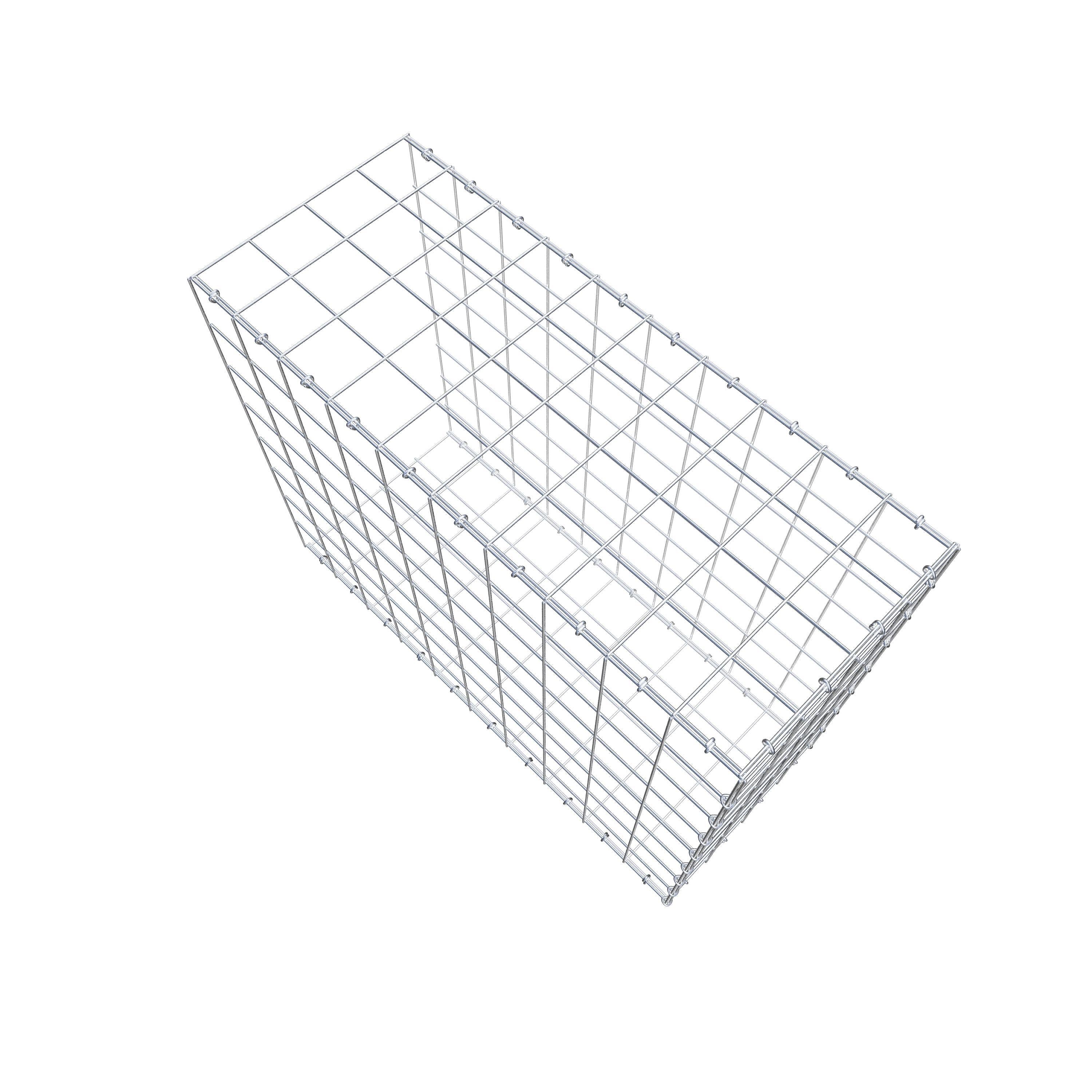 Anbaugabione Typ 2 100 cm x 80 cm x 40 cm (L x H x T), Maschenweite 10 cm x 10 cm, C-Ring