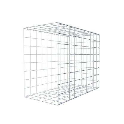 Monteret gabion type 2 100 cm x 80 cm x 50 cm (L x H x D), maskestørrelse 10 cm x 10 cm, C-ring