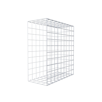 Monteret gabion type 2 100 cm x 90 cm x 40 cm (L x H x D), maskestørrelse 10 cm x 10 cm, C-ring
