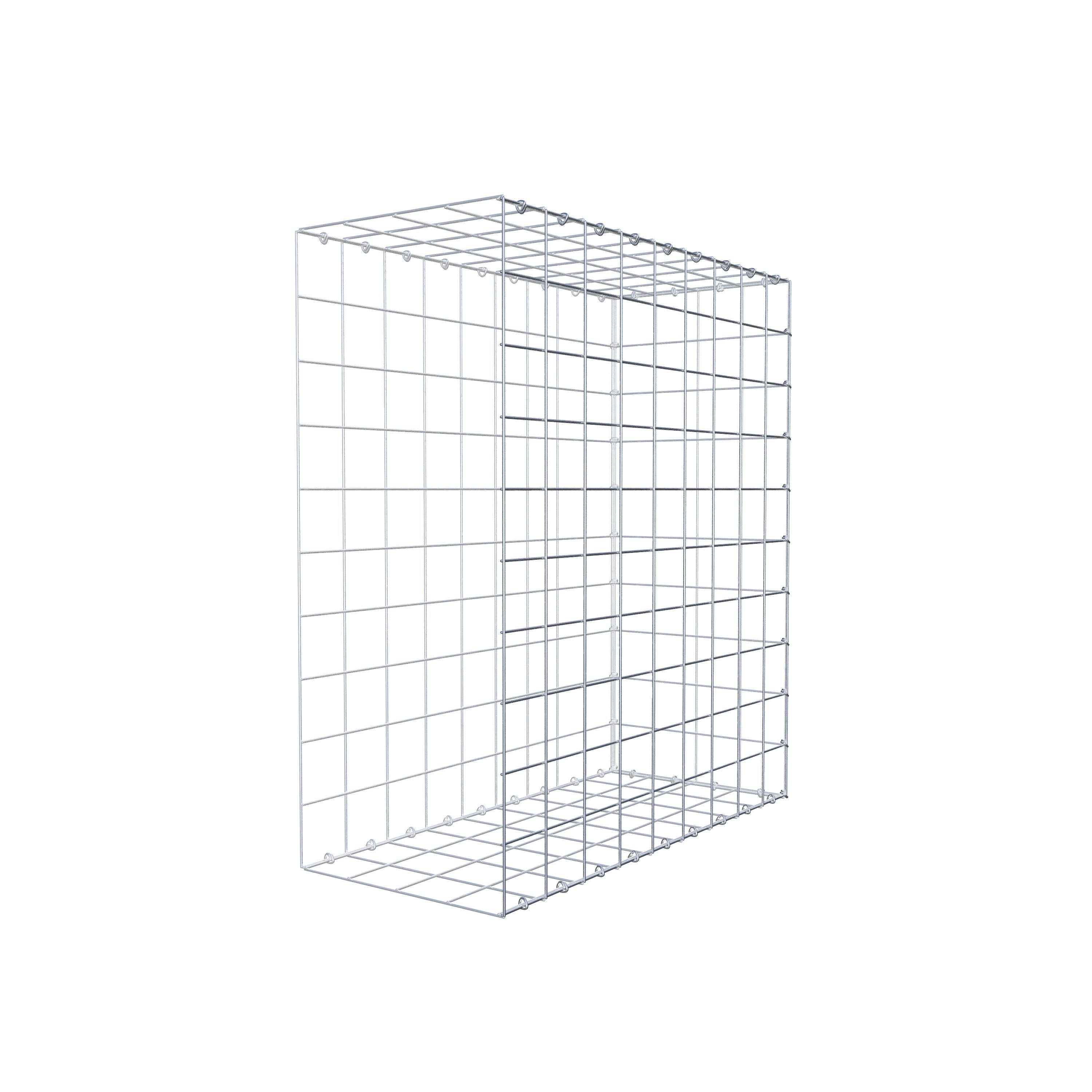 Mounted gabion type 2 100 cm x 90 cm x 40 cm (L x H x D), mesh size 10 cm x 10 cm, C-ring