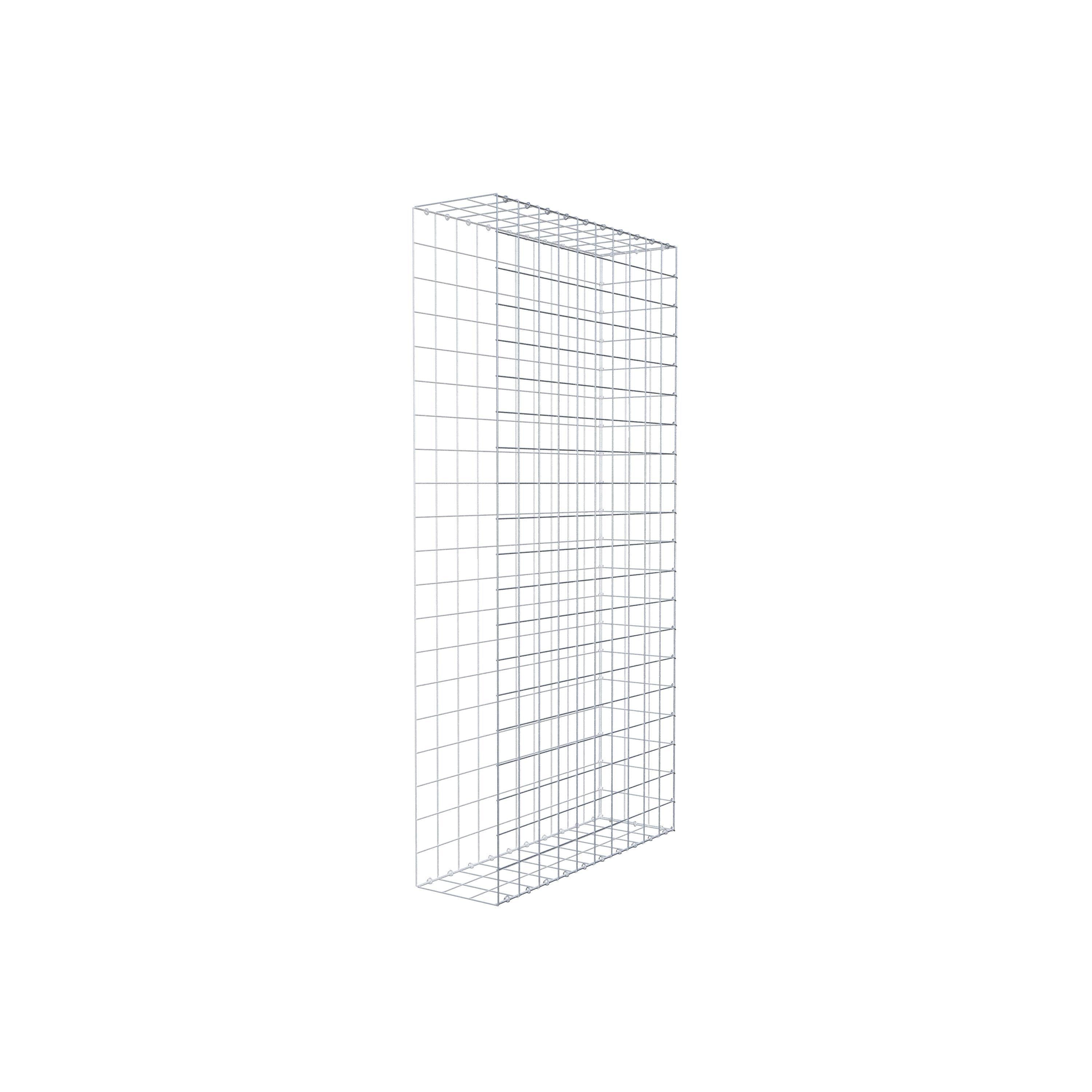 Opzetpaal type 2 200 cm x 100 cm x 30 cm (L x H x D), maaswijdte 10 cm x 10 cm, C-ring