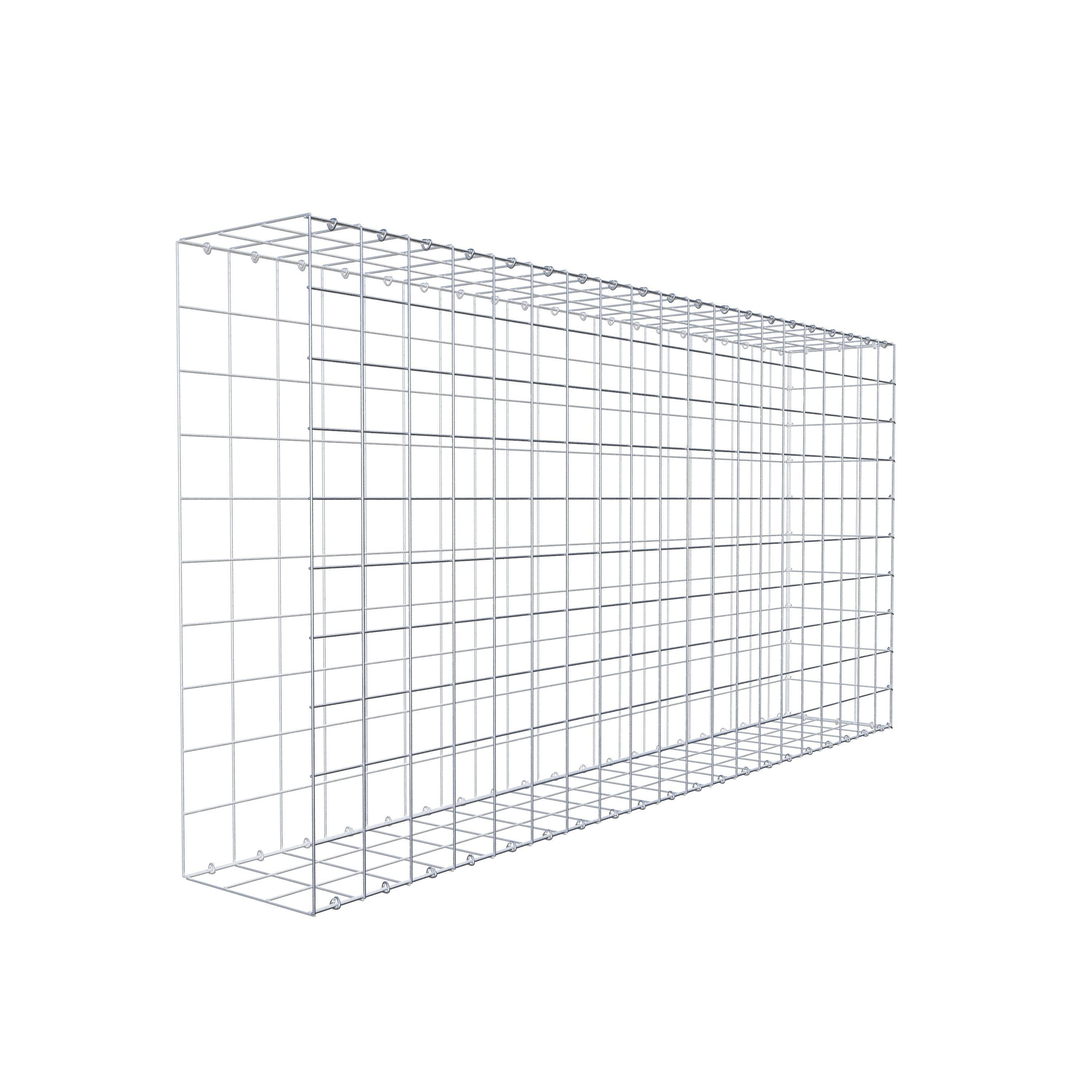 Opzetpaal type 2 200 cm x 100 cm x 30 cm (L x H x D), maaswijdte 10 cm x 10 cm, C-ring