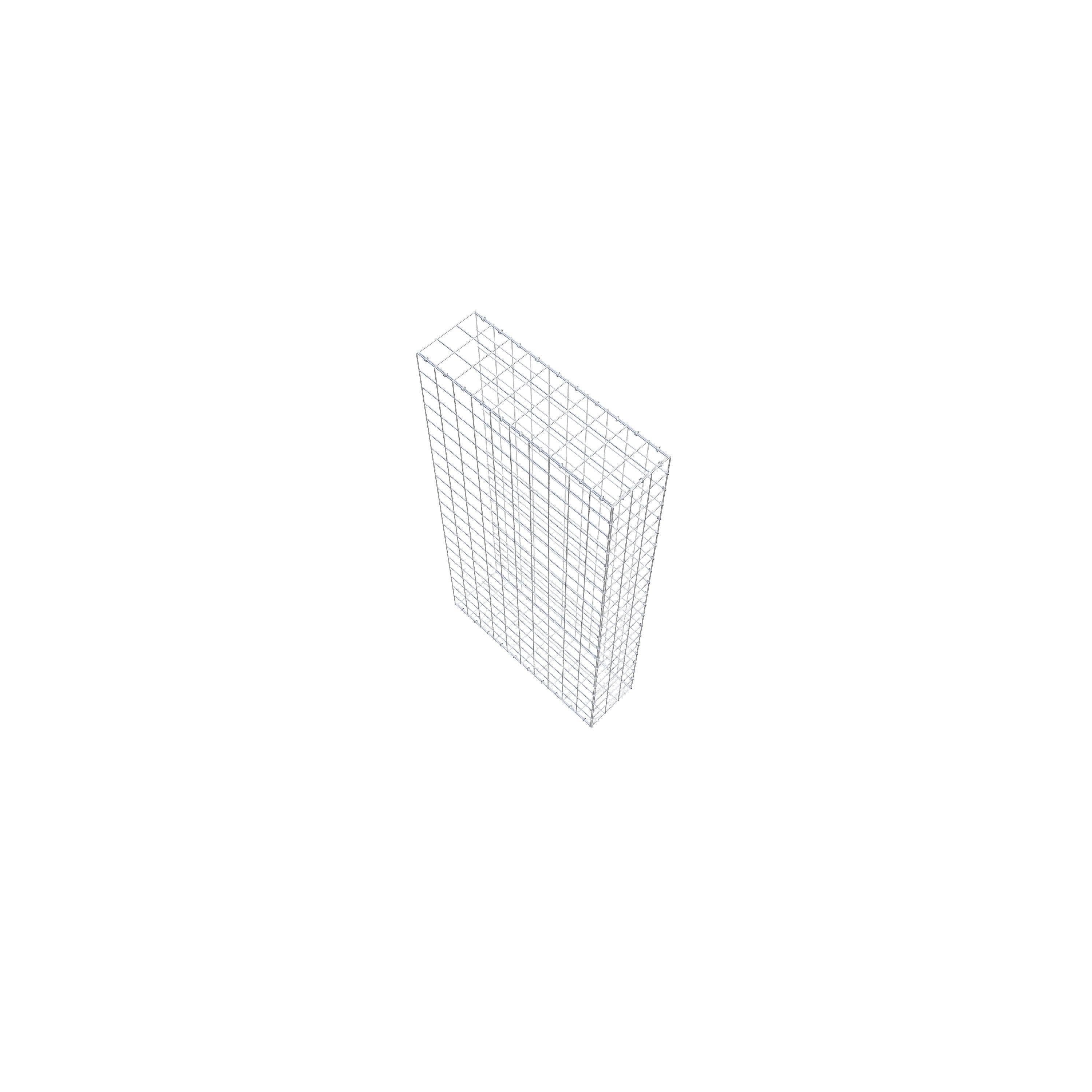 Opzetpaal type 2 200 cm x 100 cm x 30 cm (L x H x D), maaswijdte 10 cm x 10 cm, C-ring