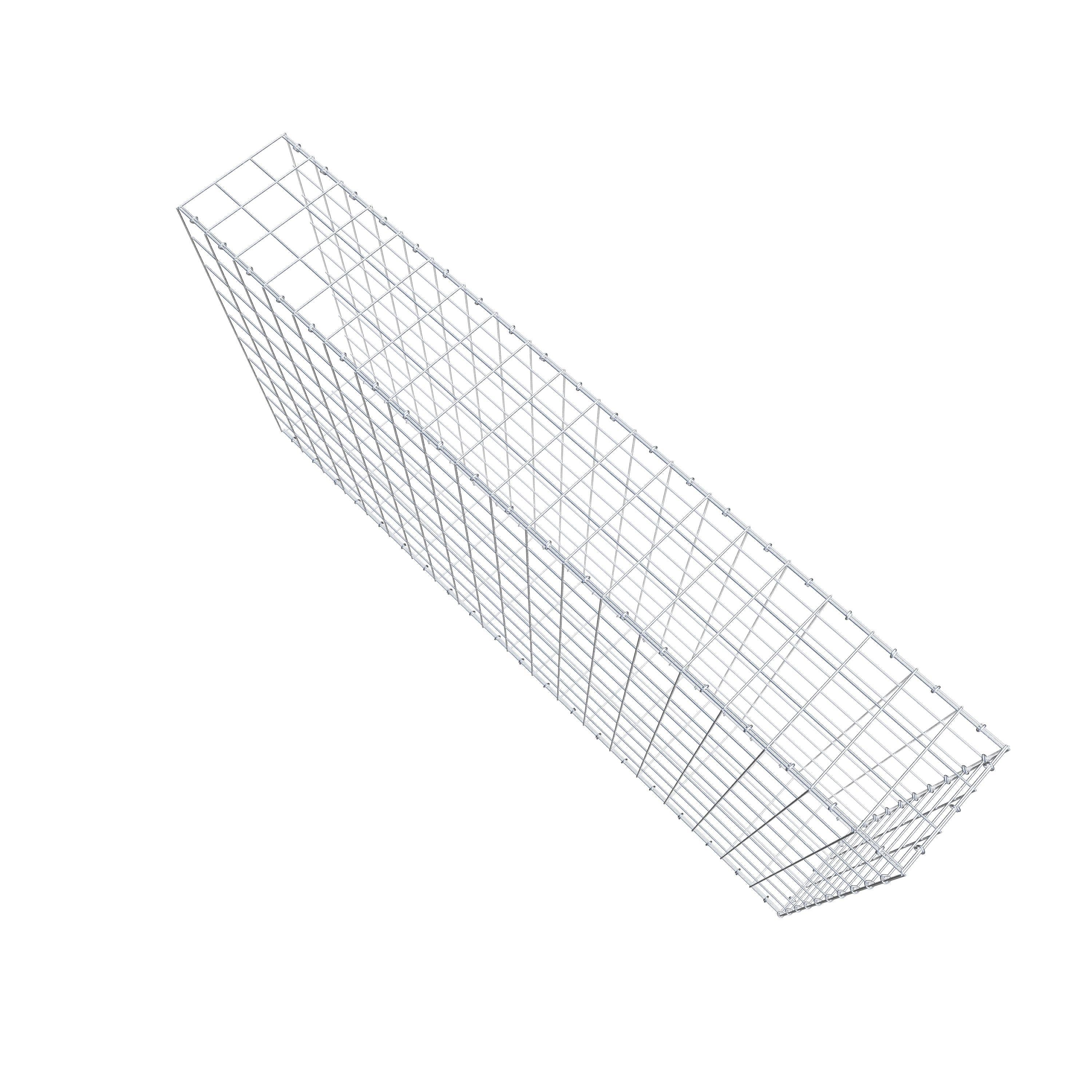 Opzetpaal type 2 200 cm x 100 cm x 30 cm (L x H x D), maaswijdte 10 cm x 10 cm, C-ring
