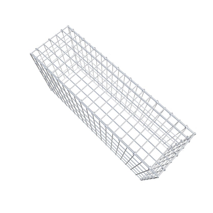 Monteret gabion type 3 100 cm x 50 cm x 30 cm (L x H x D), maskestørrelse 5 cm x 10 cm, C-ring