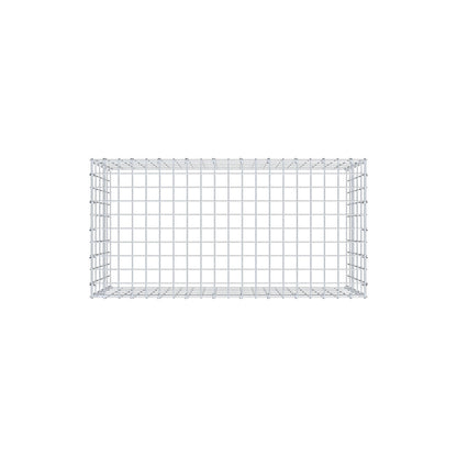 Typ 3 påbyggnadsgabion 100 cm x 50 cm x 50 cm (L x H x D), maskstorlek 5 cm x 10 cm, C-ring