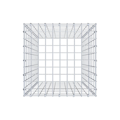 Typ 3 påbyggnadsgabion 100 cm x 50 cm x 50 cm (L x H x D), maskstorlek 5 cm x 10 cm, C-ring