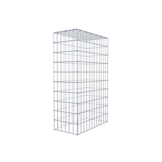 Typ 3 påbyggnadsgabion 100 cm x 60 cm x 30 cm (L x H x D), maskstorlek 5 cm x 10 cm, C-ring