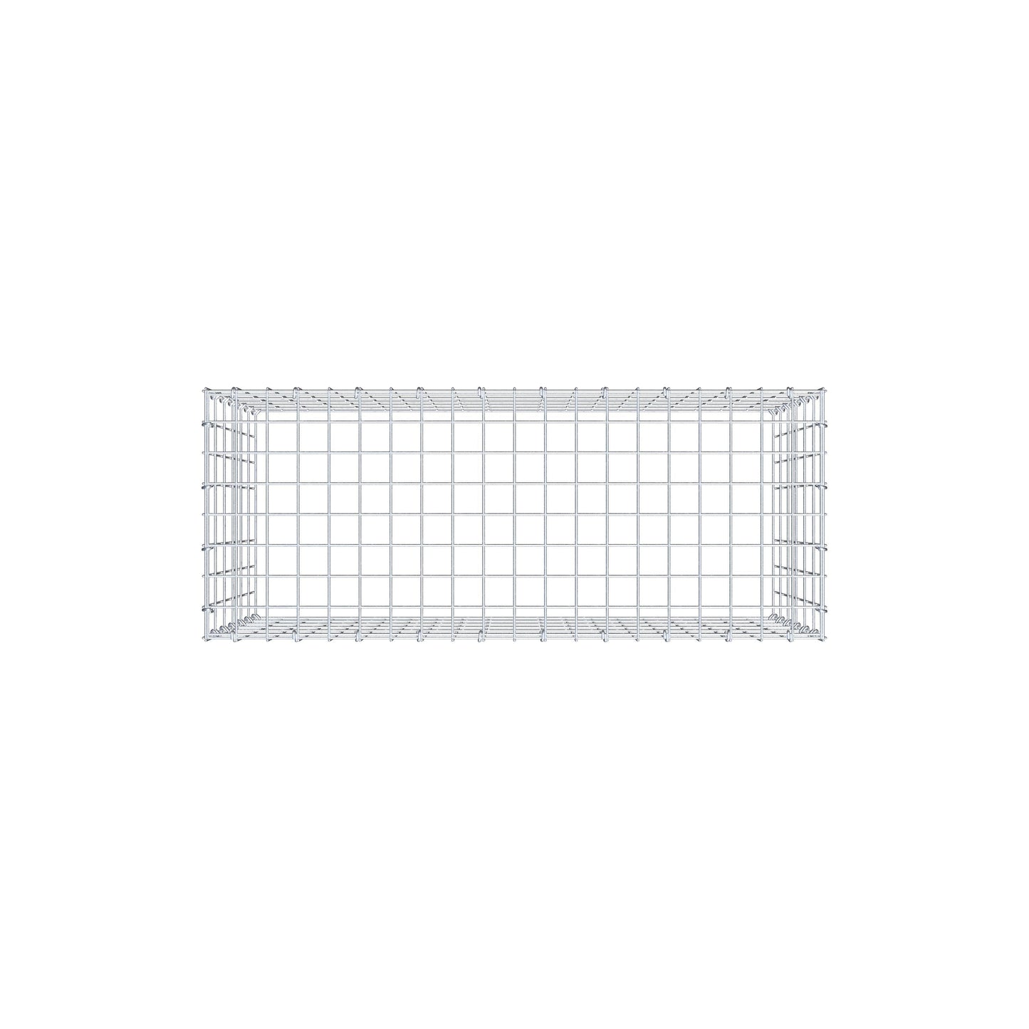 Gabbione aggiuntivo di tipo 3 100 cm x 60 cm x 40 cm (L x H x P), maglia 5 cm x 10 cm, anello a C