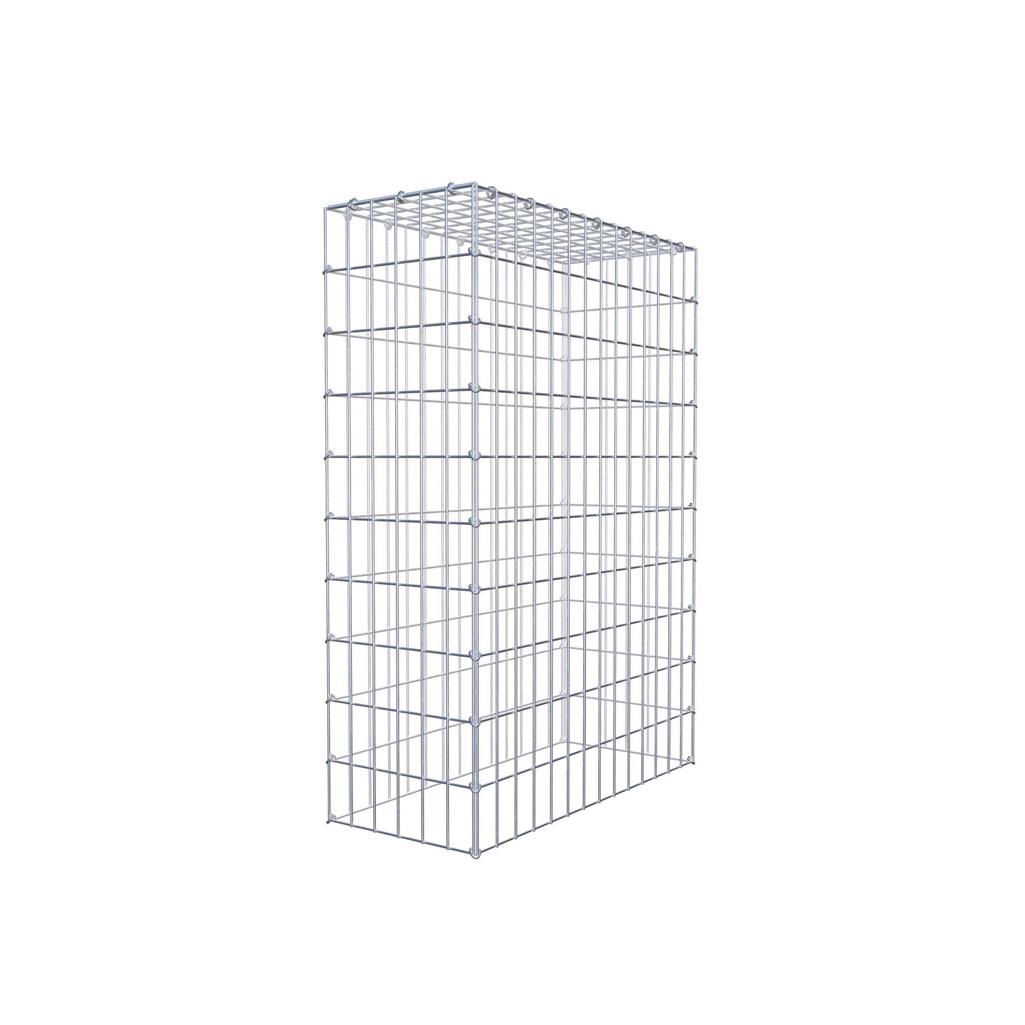 Monteret gabion type 3 100 cm x 70 cm x 30 cm (L x H x D), maskestørrelse 5 cm x 10 cm, C-ring