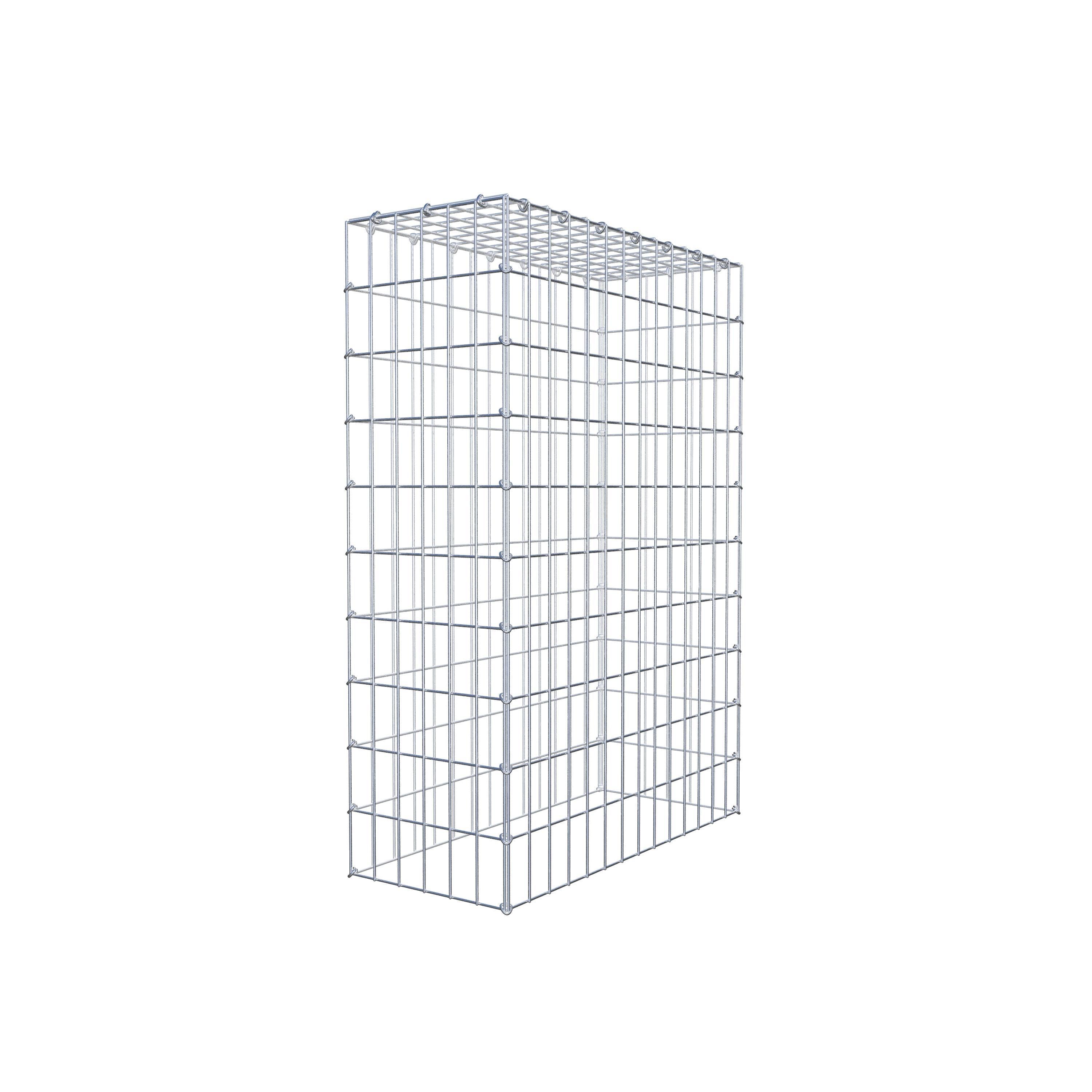 Monteret gabion type 3 100 cm x 70 cm x 30 cm (L x H x D), maskestørrelse 5 cm x 10 cm, C-ring