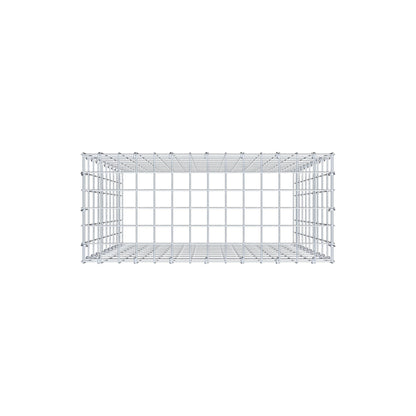 Monteret gabion type 3 100 cm x 70 cm x 30 cm (L x H x D), maskestørrelse 5 cm x 10 cm, C-ring
