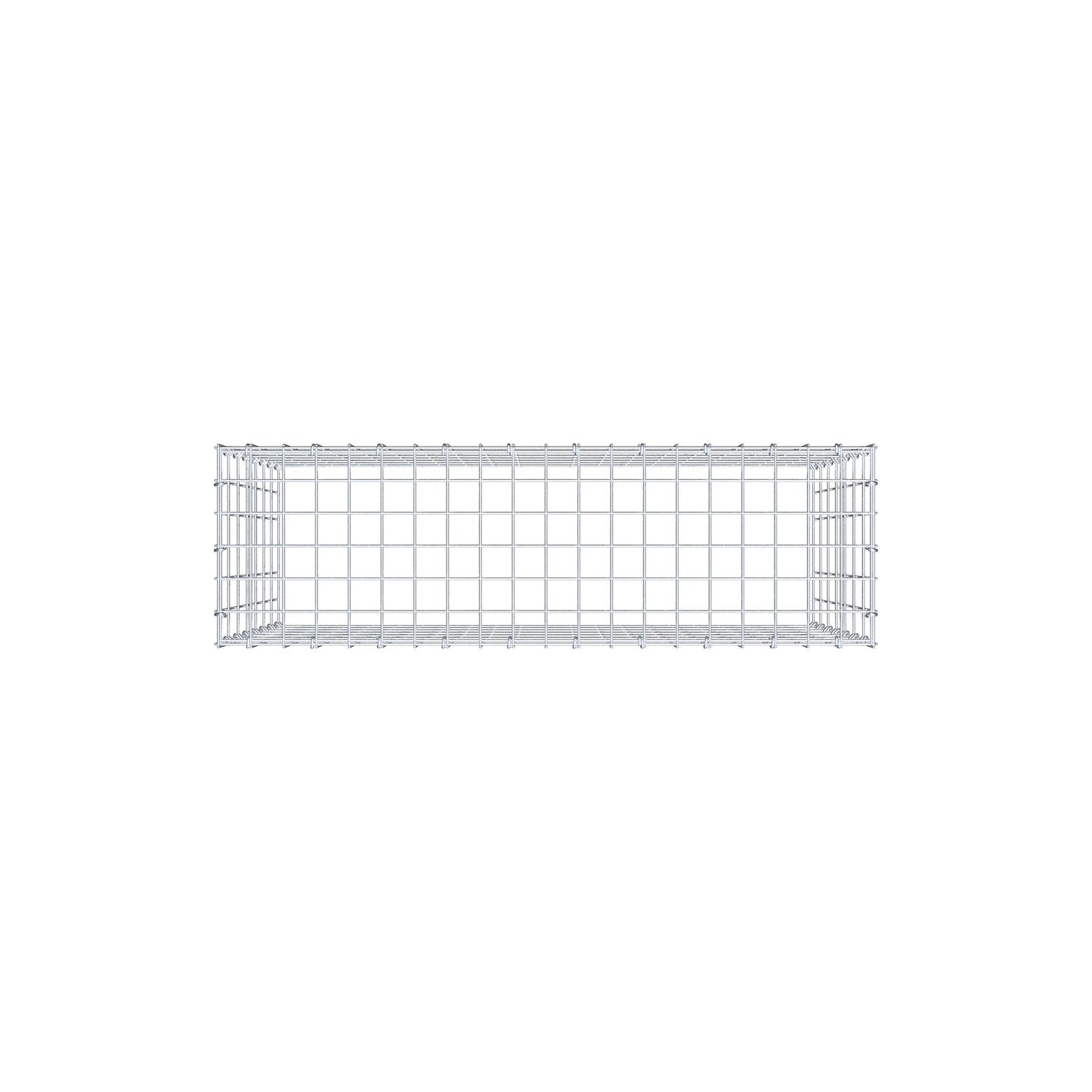 Monteret gabion type 3 100 cm x 70 cm x 30 cm (L x H x D), maskestørrelse 5 cm x 10 cm, C-ring