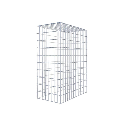 Monteret gabion type 3 100 cm x 70 cm x 40 cm (L x H x D), maskestørrelse 5 cm x 10 cm, C-ring