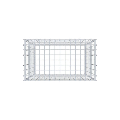 Monteret gabion type 3 100 cm x 70 cm x 40 cm (L x H x D), maskestørrelse 5 cm x 10 cm, C-ring