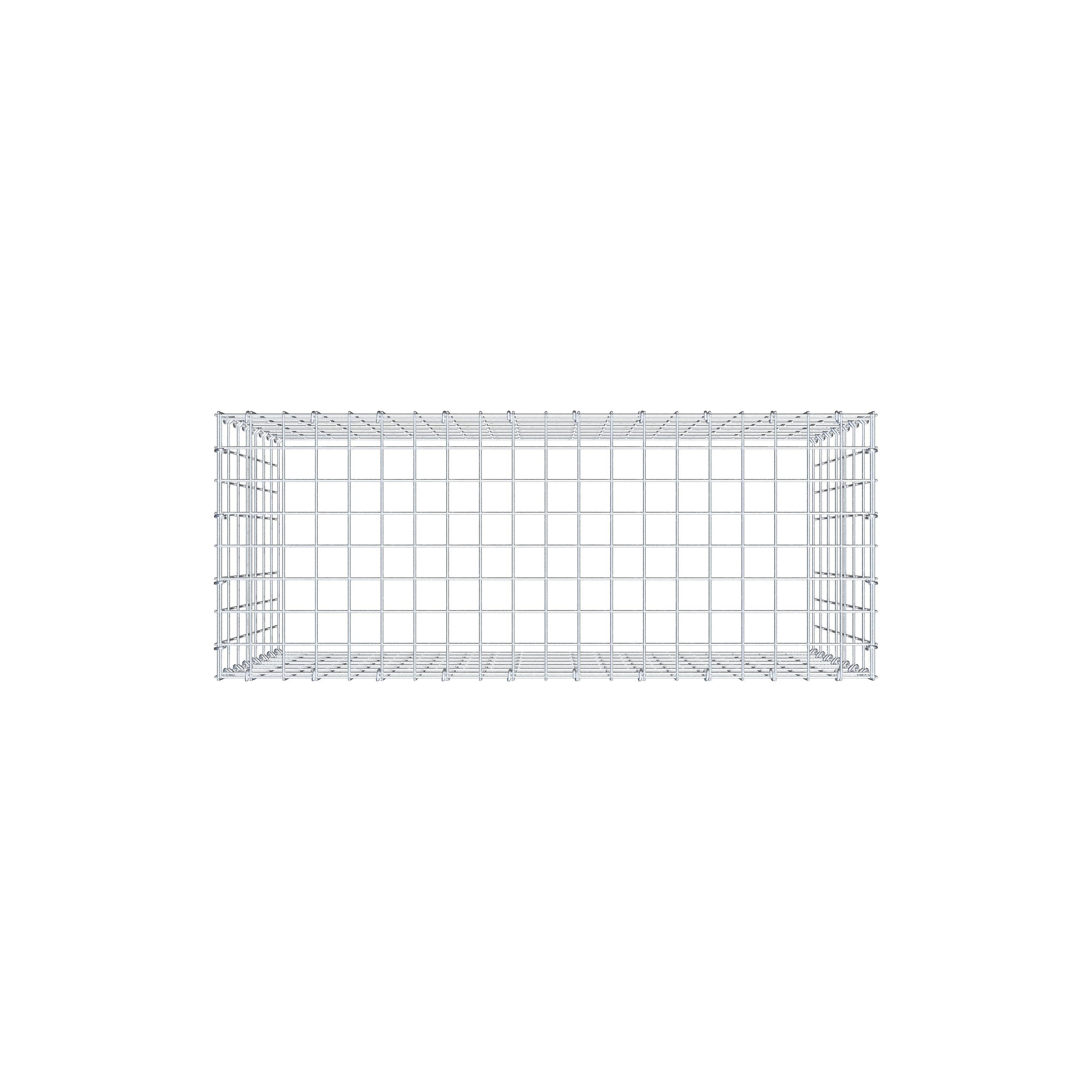 Anbaugabione Typ 3 100 cm x 70 cm x 40 cm (L x H x T), Maschenweite 5 cm x 10 cm, C-Ring