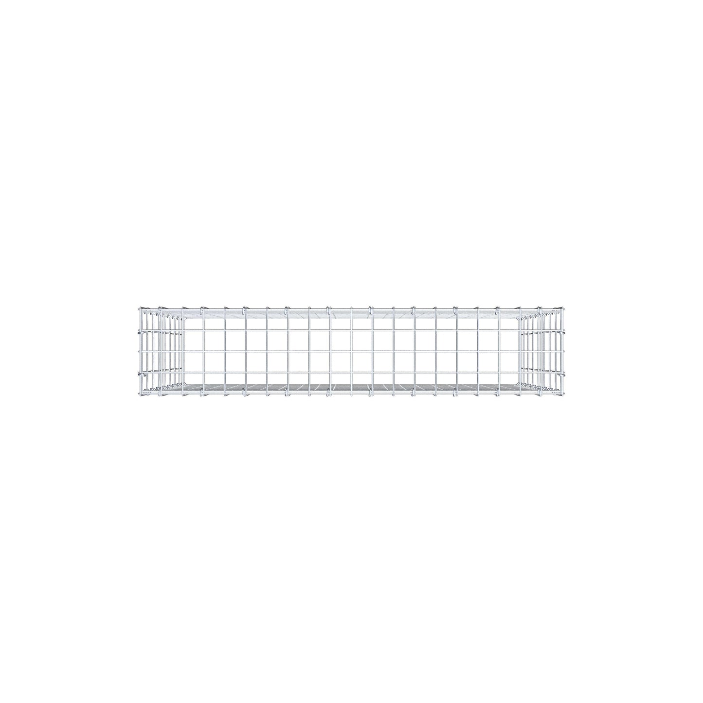 Anbaugabione Typ 3 100 cm x 80 cm x 20 cm (L x H x T), Maschenweite 5 cm x 10 cm, C-Ring
