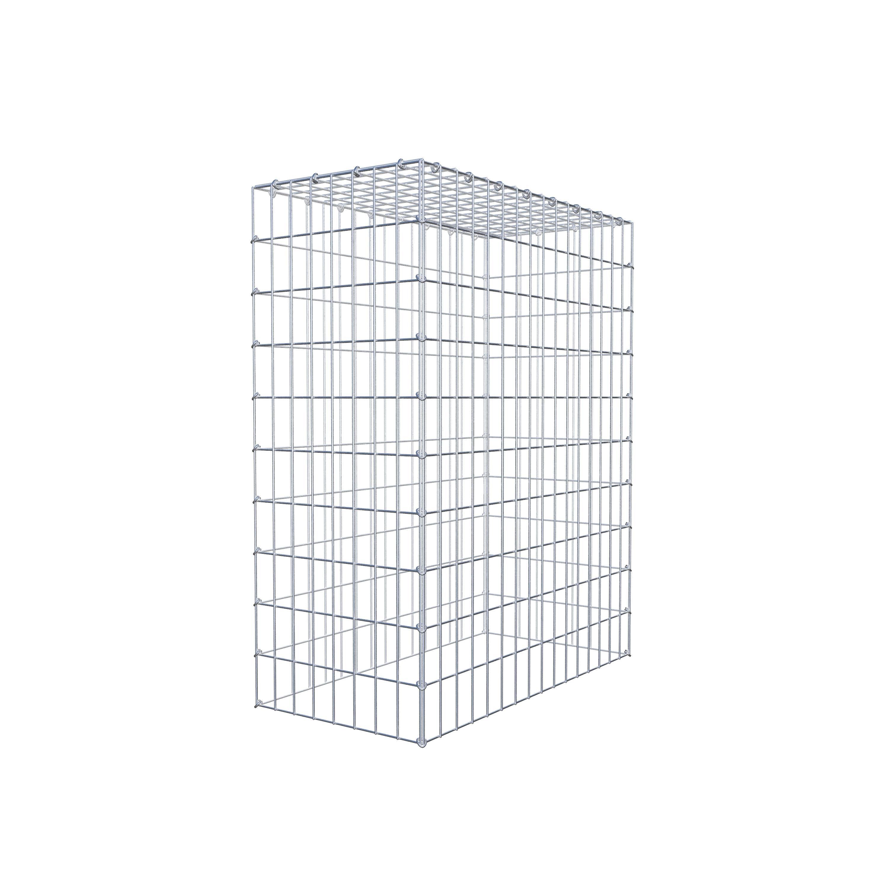 Monteret gabion type 3 100 cm x 80 cm x 40 cm (L x H x D), maskestørrelse 5 cm x 10 cm, C-ring