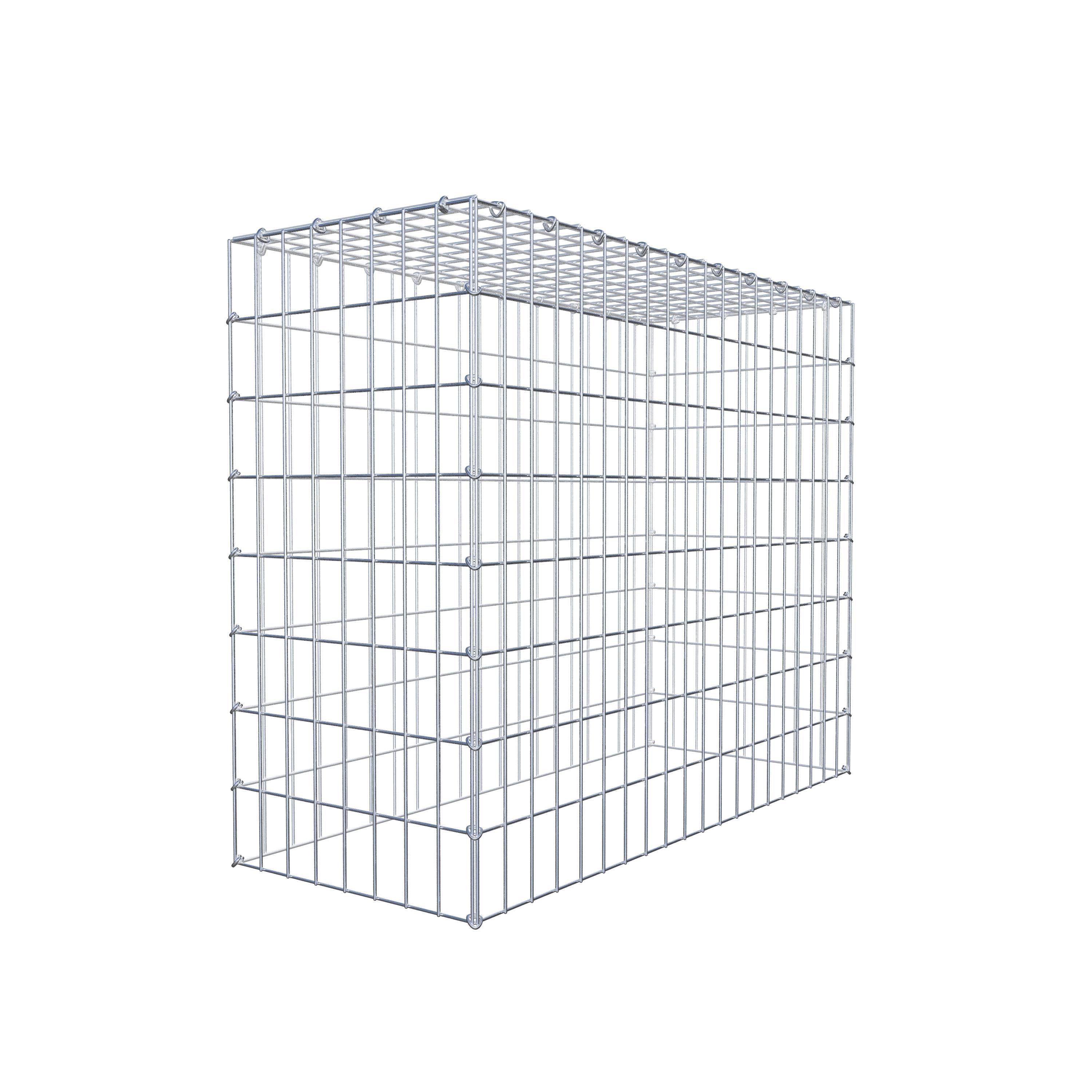 Monteret gabion type 3 100 cm x 80 cm x 40 cm (L x H x D), maskestørrelse 5 cm x 10 cm, C-ring