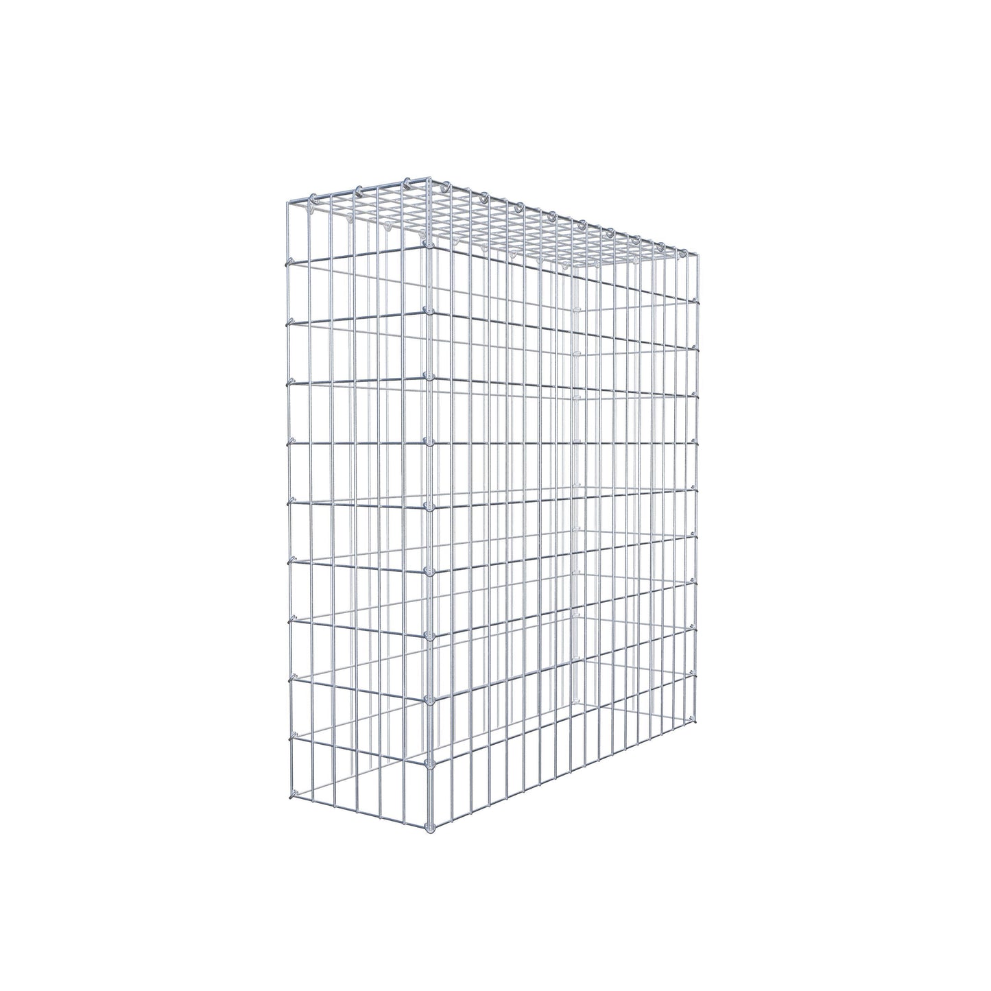 Monteret gabion type 3 100 cm x 90 cm x 30 cm (L x H x D), maskestørrelse 5 cm x 10 cm, C-ring