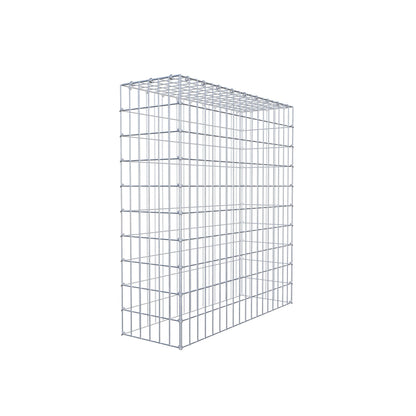 Monteret gabion type 3 100 cm x 90 cm x 30 cm (L x H x D), maskestørrelse 5 cm x 10 cm, C-ring
