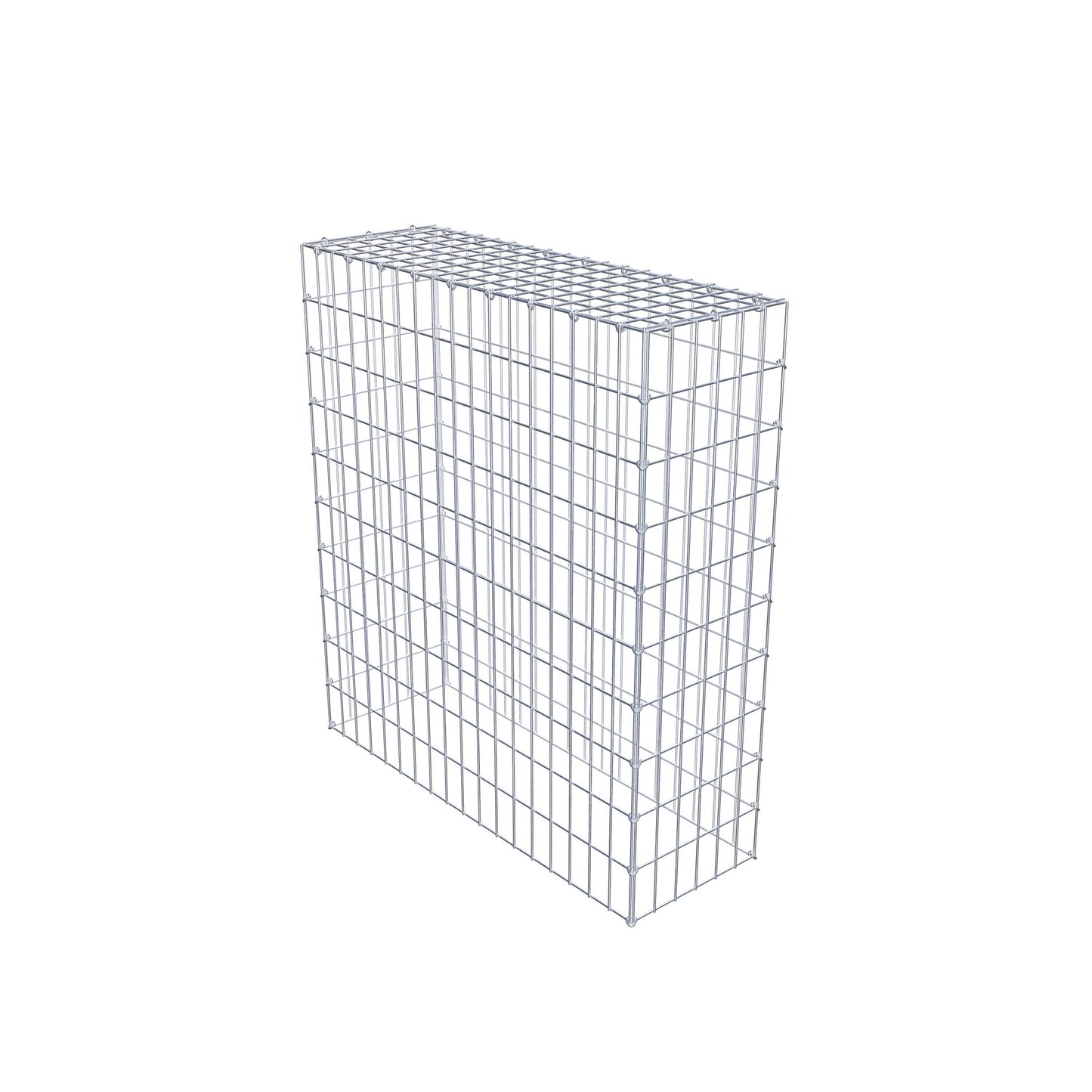 Monteret gabion type 3 100 cm x 90 cm x 30 cm (L x H x D), maskestørrelse 5 cm x 10 cm, C-ring