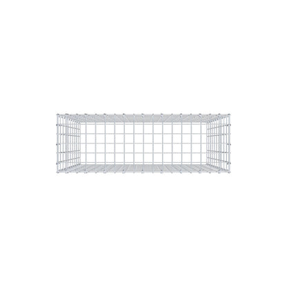 Monteret gabion type 3 100 cm x 90 cm x 30 cm (L x H x D), maskestørrelse 5 cm x 10 cm, C-ring