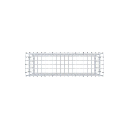 Monteret gabion type 3 100 cm x 90 cm x 30 cm (L x H x D), maskestørrelse 5 cm x 10 cm, C-ring