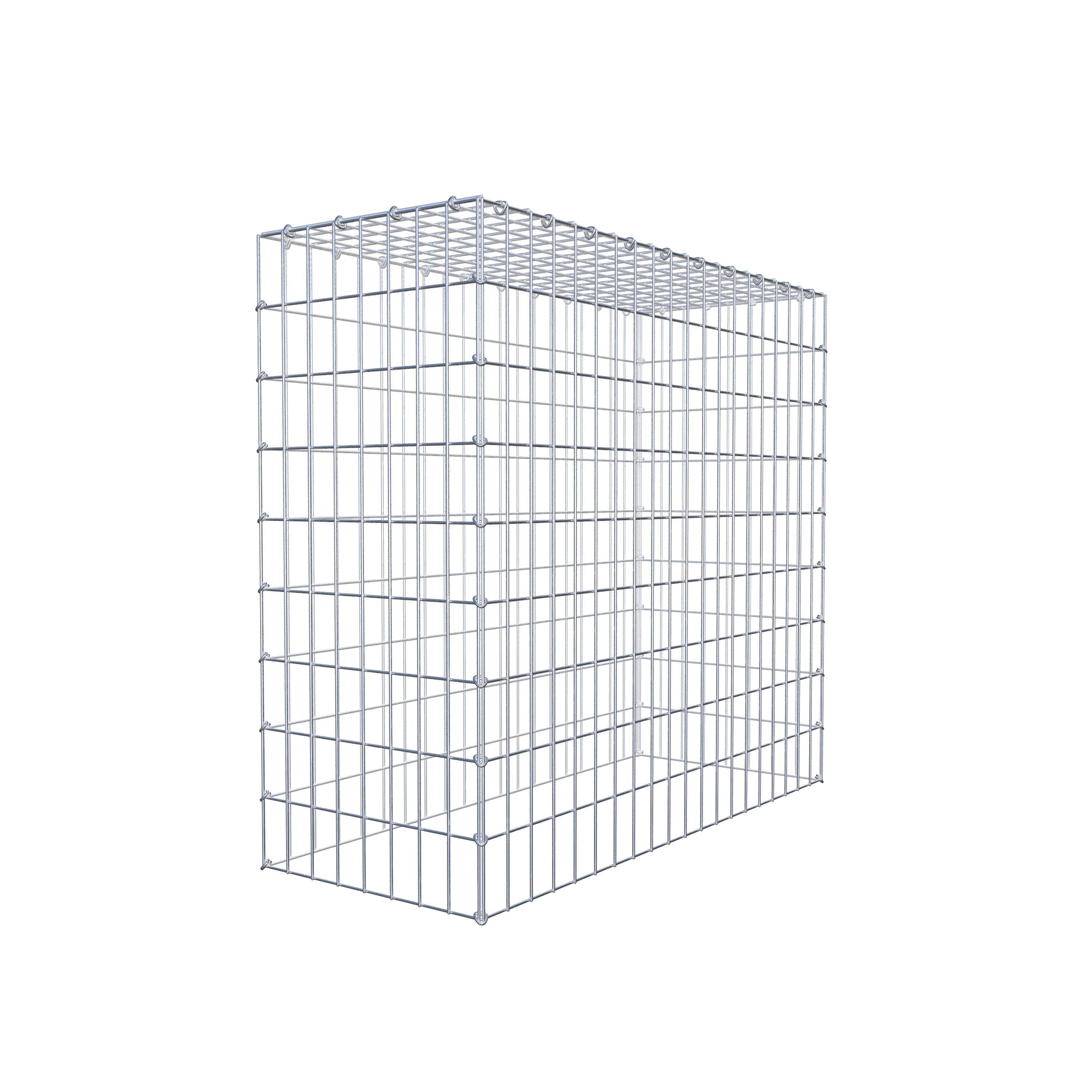 Mounted gabion type 3 100 cm x 90 cm x 40 cm (L x H x D), mesh size 5 cm x 10 cm, C-ring