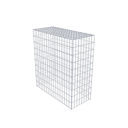 Monteret gabion type 3 100 cm x 90 cm x 40 cm (L x H x D), maskestørrelse 5 cm x 10 cm, C-ring