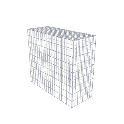 Monteret gabion type 3 100 cm x 90 cm x 40 cm (L x H x D), maskestørrelse 5 cm x 10 cm, C-ring