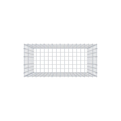 Monteret gabion type 3 100 cm x 90 cm x 40 cm (L x H x D), maskestørrelse 5 cm x 10 cm, C-ring