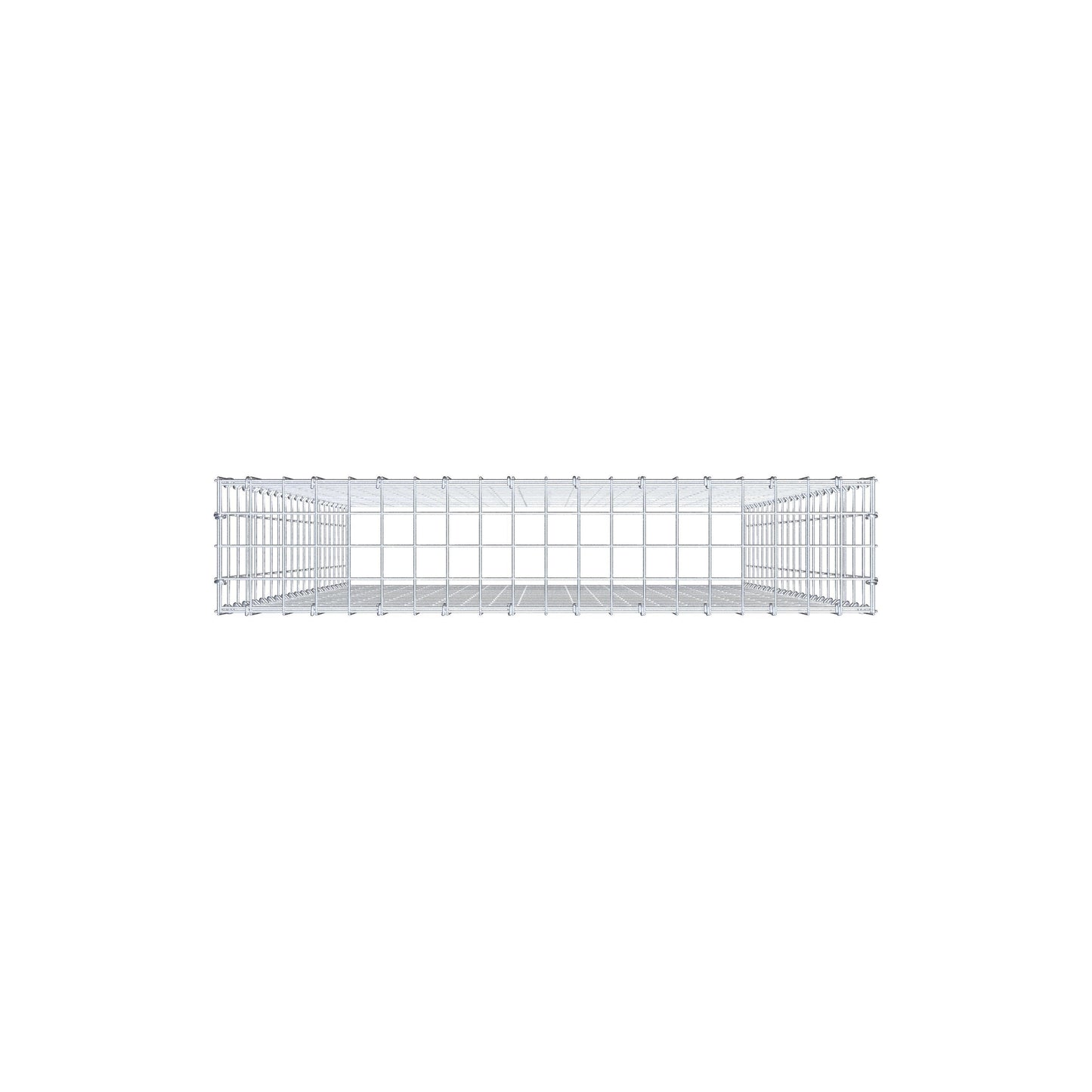 Anbaugabione Typ 3 200 cm x 100 cm x 20 cm (L x H x T), Maschenweite 5 cm x 10 cm, C-Ring