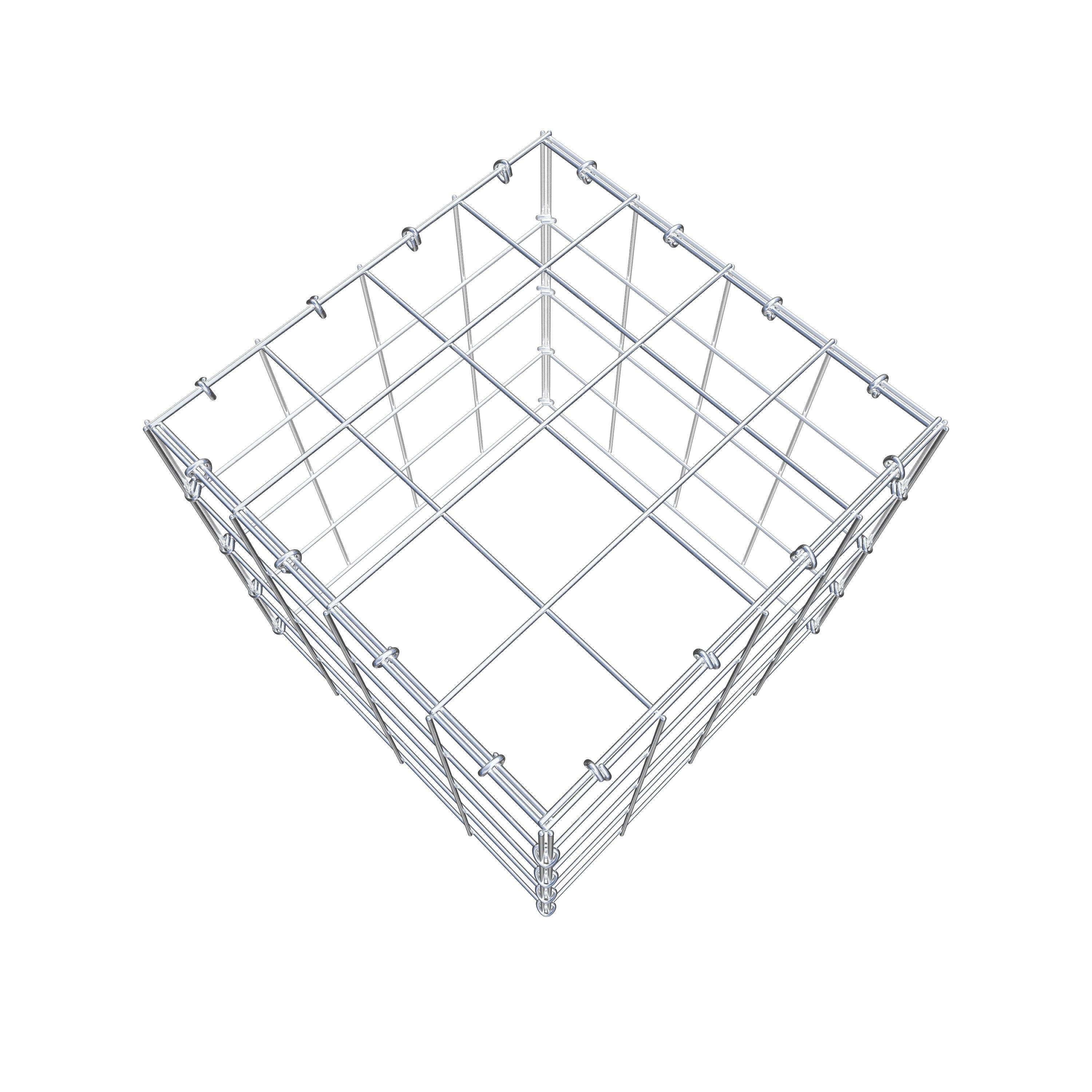 Anbaugabione Typ 3 40 cm x 40 cm x 40 cm (L x H x T), Maschenweite 10 cm x 10 cm, C-Ring