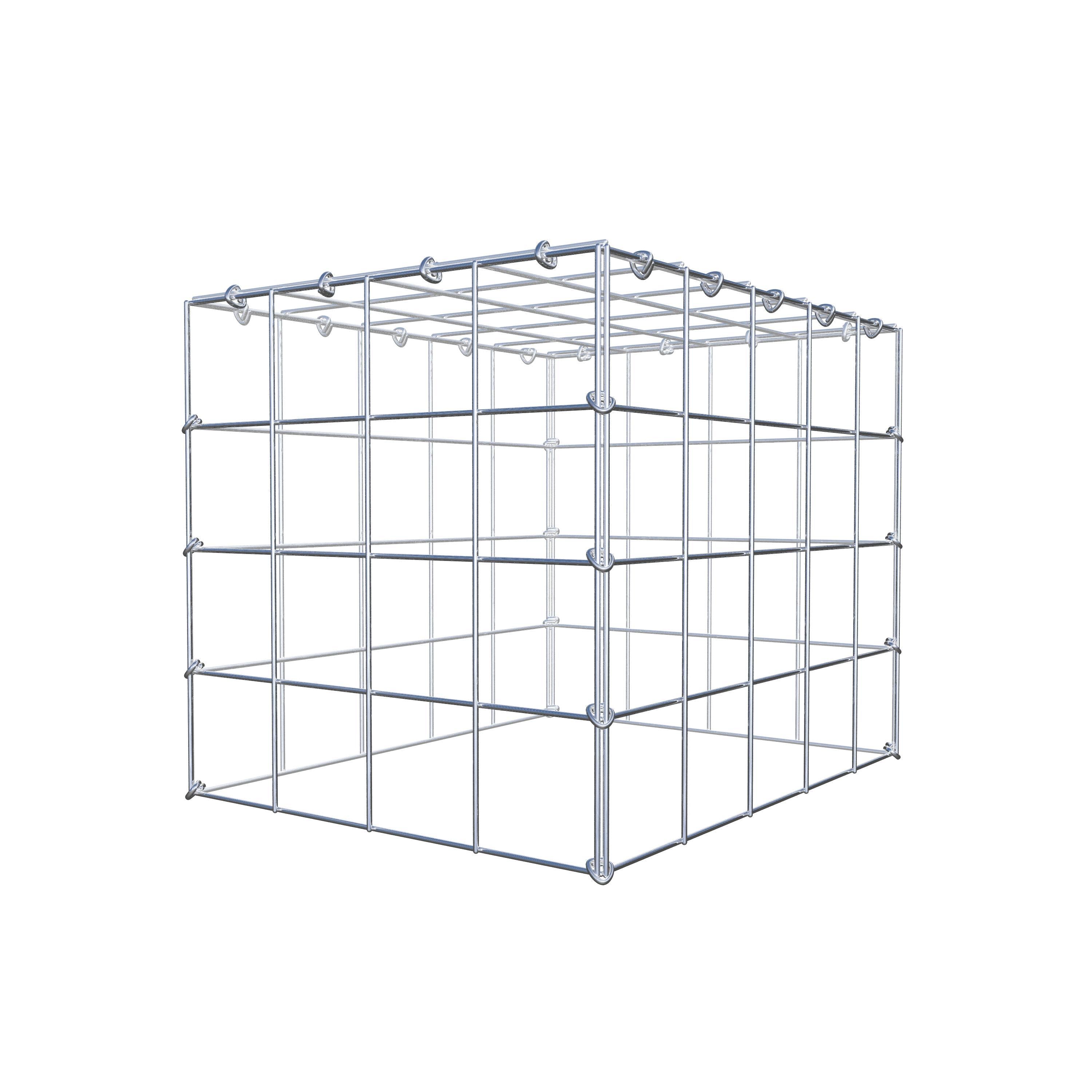 Monteret gabion type 3 50 cm x 40 cm x 40 cm (L x H x D), maskestørrelse 10 cm x 10 cm, C-ring