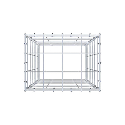 Monteret gabion type 3 80 cm x 40 cm x 30 cm (L x H x D), maskestørrelse 10 cm x 10 cm, C-ring