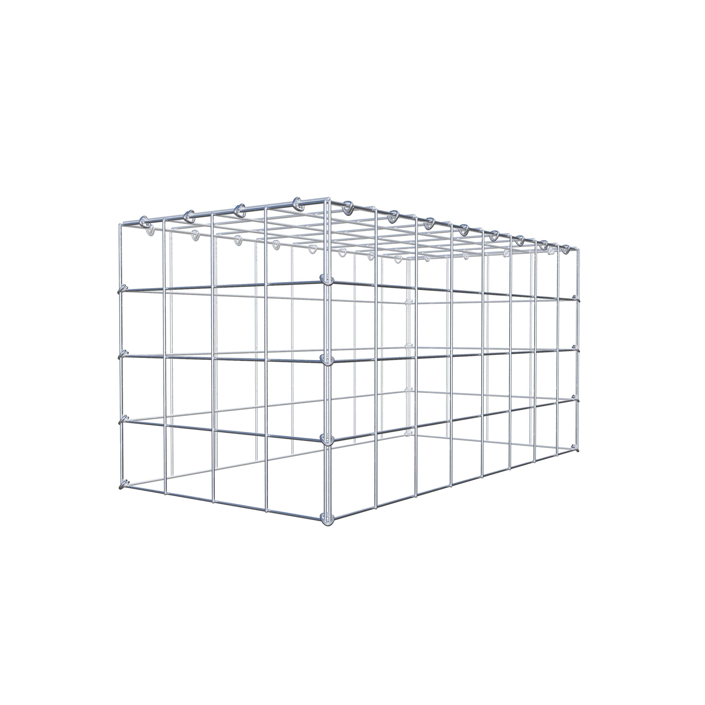 Monteret gabion type 3 80 cm x 40 cm x 40 cm (L x H x D), maskestørrelse 10 cm x 10 cm, C-ring