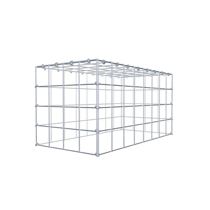 Monteret gabion type 3 80 cm x 40 cm x 40 cm (L x H x D), maskestørrelse 10 cm x 10 cm, C-ring