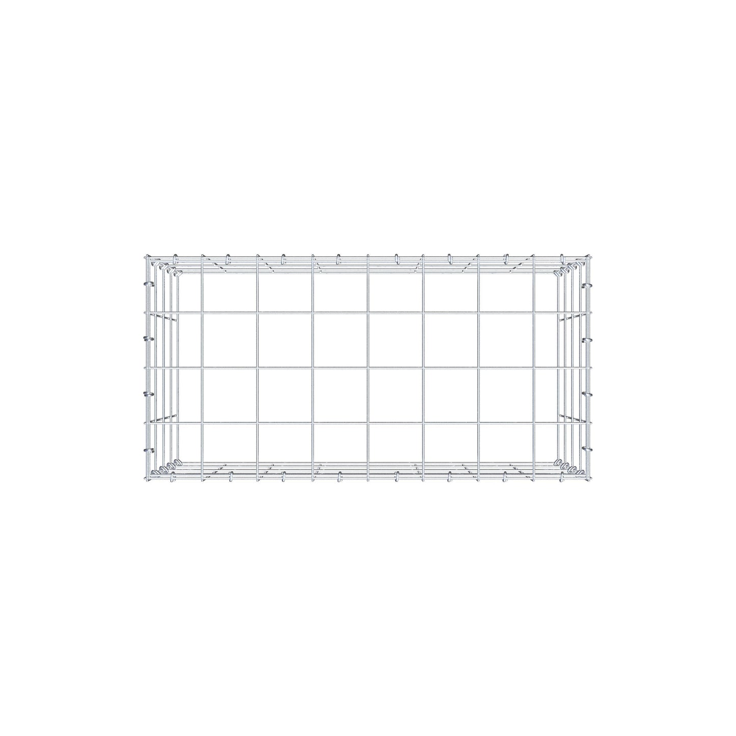 Monteret gabion type 3 80 cm x 40 cm x 40 cm (L x H x D), maskestørrelse 10 cm x 10 cm, C-ring