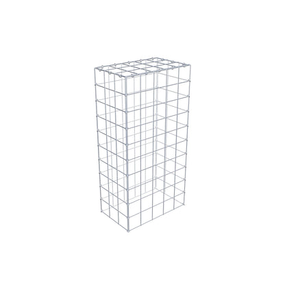 Typ 3 påbyggnadsgabion 100 cm x 30 cm x 50 cm (L x H x D), maskstorlek 10 cm x 10 cm, C-ring