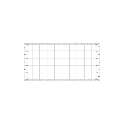Typ 3 påbyggnadsgabion 100 cm x 30 cm x 50 cm (L x H x D), maskstorlek 10 cm x 10 cm, C-ring