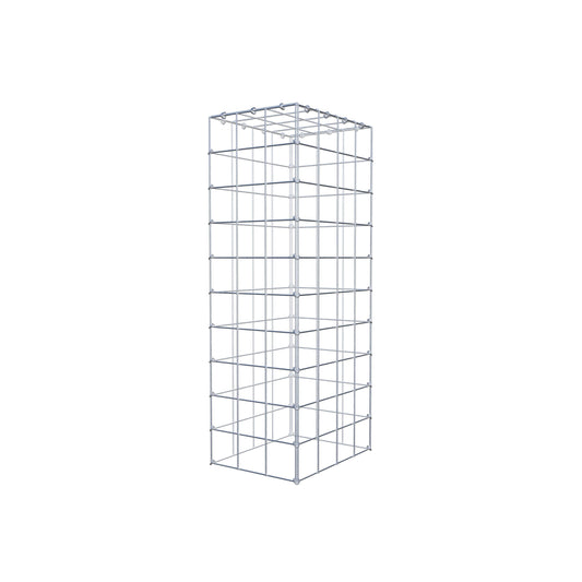 Mounted gabion type 3 100 cm x 40 cm x 30 cm (L x H x D), mesh size 10 cm x 10 cm, C-ring