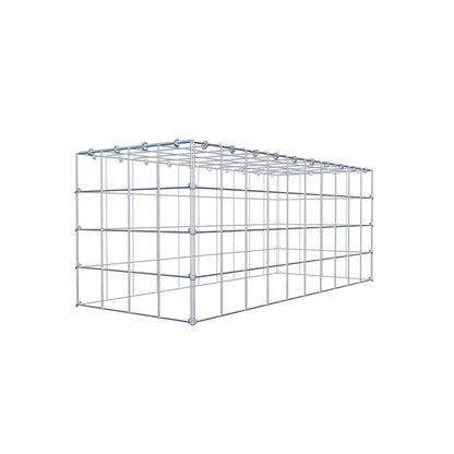 Gabbione aggiuntivo di tipo 3 100 cm x 40 cm x 40 cm (L x H x P), maglia 10 cm x 10 cm, anello a C
