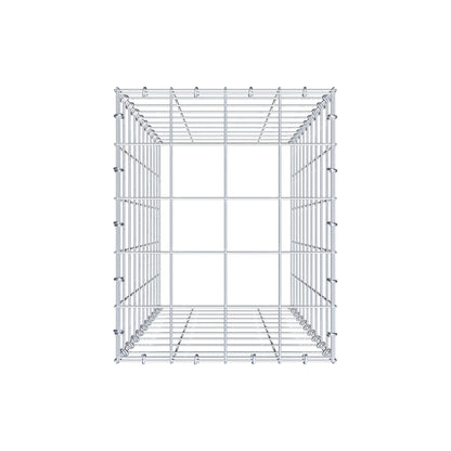 Monteret gabion type 3 100 cm x 40 cm x 50 cm (L x H x D), maskestørrelse 10 cm x 10 cm, C-ring