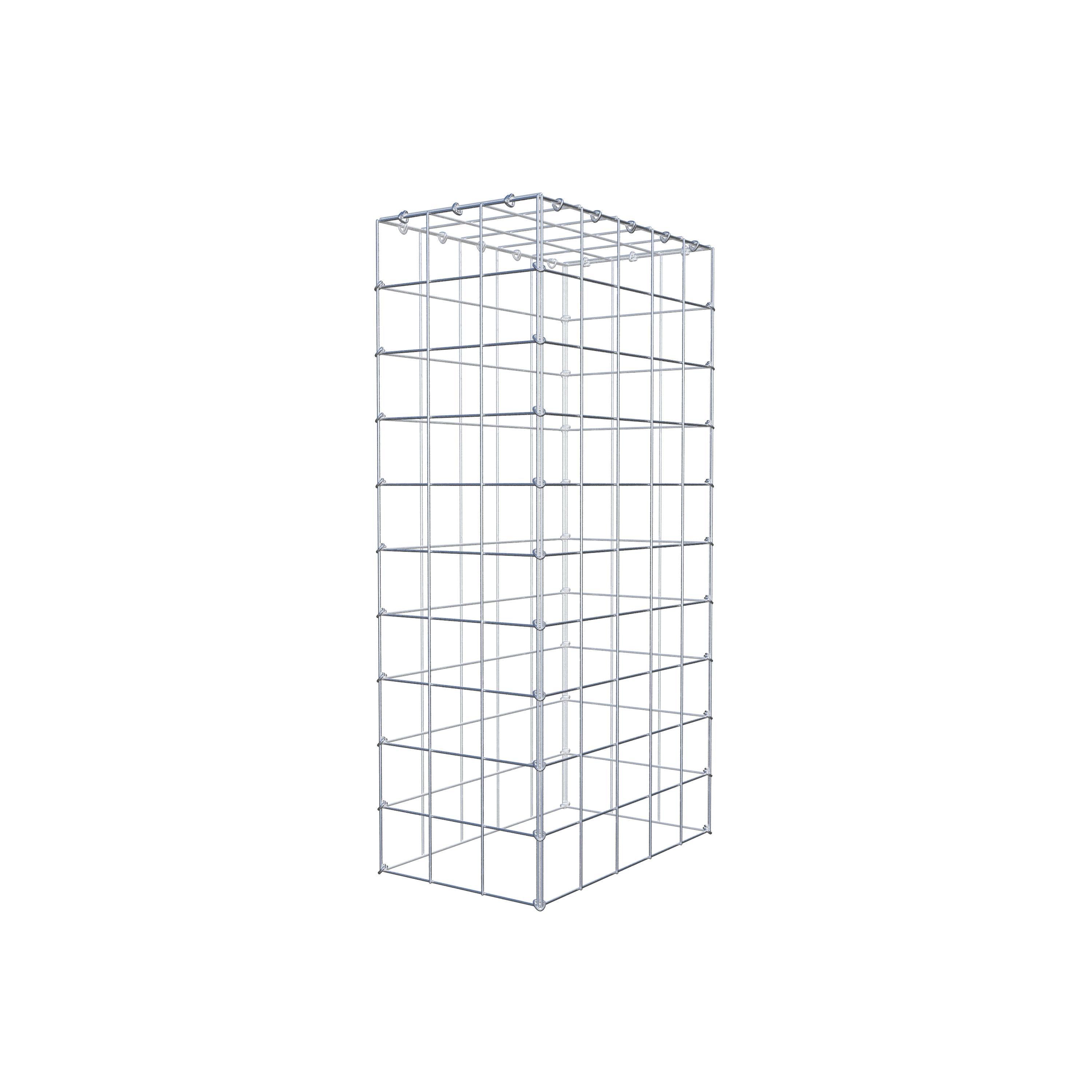 Mounted gabion type 3 100 cm x 50 cm x 30 cm (L x H x D), mesh size 10 cm x 10 cm, C-ring