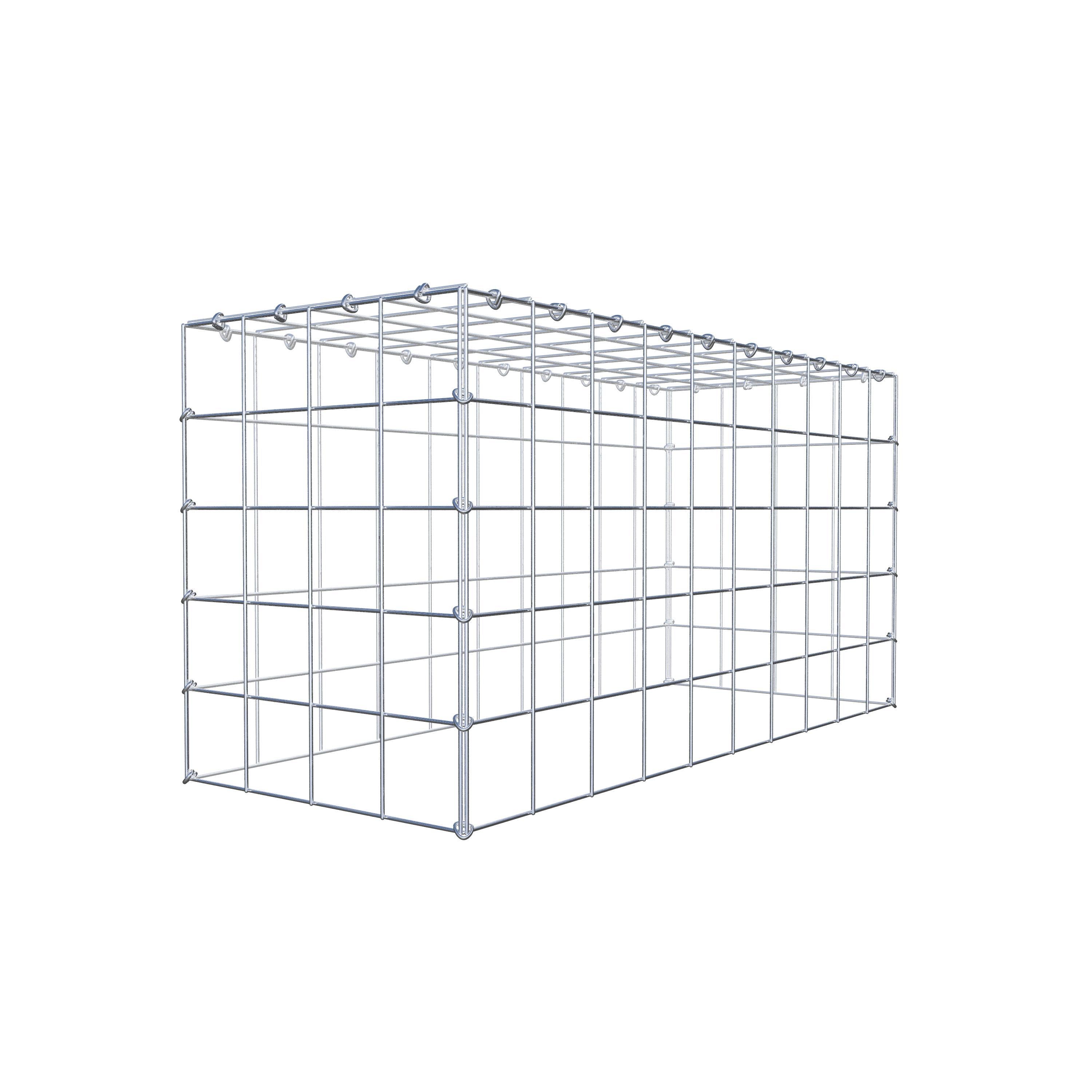 Mounted gabion type 3 100 cm x 50 cm x 40 cm (L x H x D), mesh size 10 cm x 10 cm, C-ring